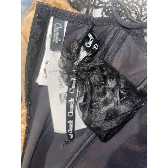 Chantelle Floral-Lace Soft Gold Corset Bustier Iv 36C Shape Wear Lingerie NWT - Picture 10 of 10